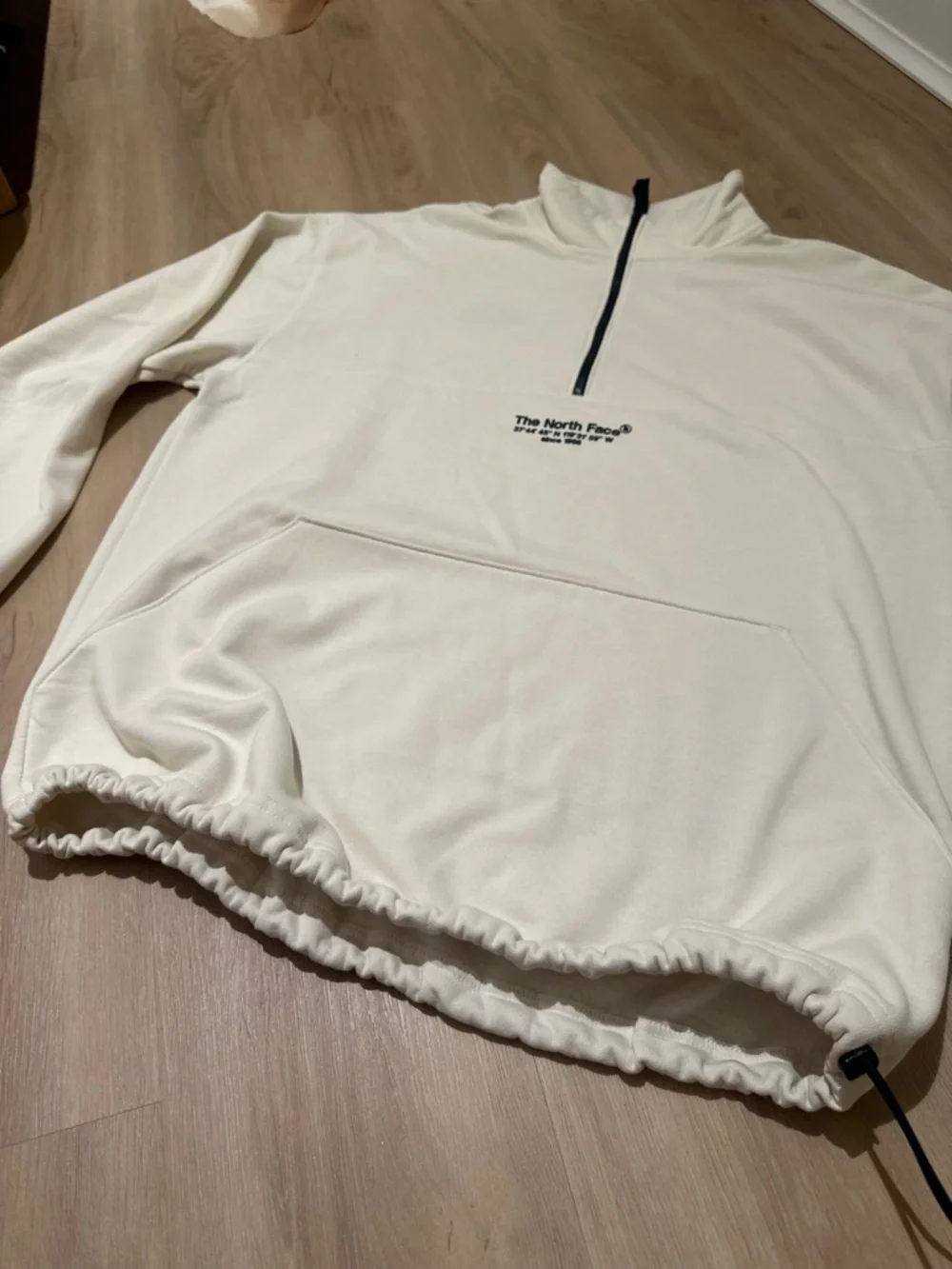 The North Face Men's AXYS ¼-Zip Fleece in White Dune Mens Size M - Picture 6 of 8